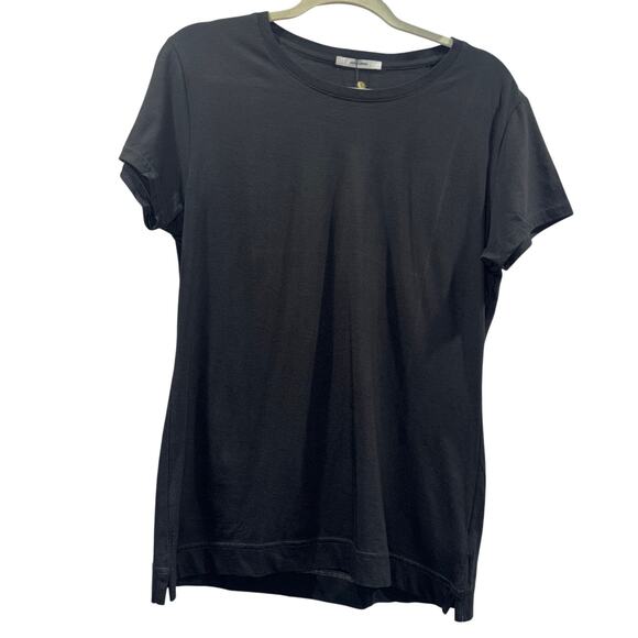 Adam Lippes 100% Pima Cotton Crewneck Tee – Black – Size Large (NWT) - Picture 1 of 14